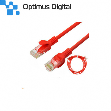 Cablu CAT7 SFTP 27AWG 15 m Rosu