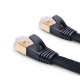 Ultra Performant Flat CAT7 Black 0.5 m Network Cable