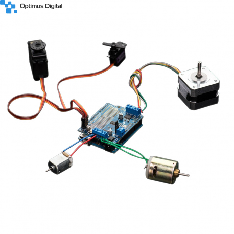 Shield Adafruit Arduino v2 pentru Motoare DC/Stepper/Servo