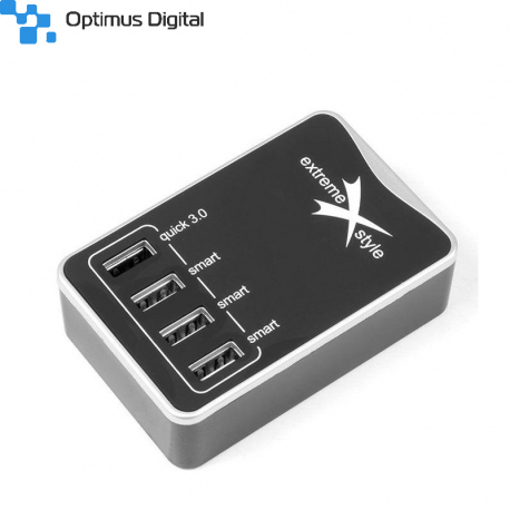 Hub USB cu 4 Porturi Xtreme 6.2A DC624U