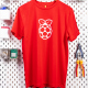 Red Raspberry Pi T-shirt Adult Size Small