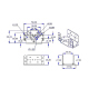 Bracket din Aluminiu in Forma de L 44.5mm FK-LS-001