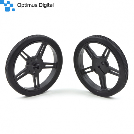 Wheel 60×8mm Pair - Black