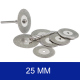 25 mm Diamond Discs for Cutting and Grinding (10 pcs)