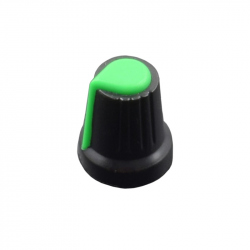 Capac Colorat pentru Potentiometru Negru cu Verde