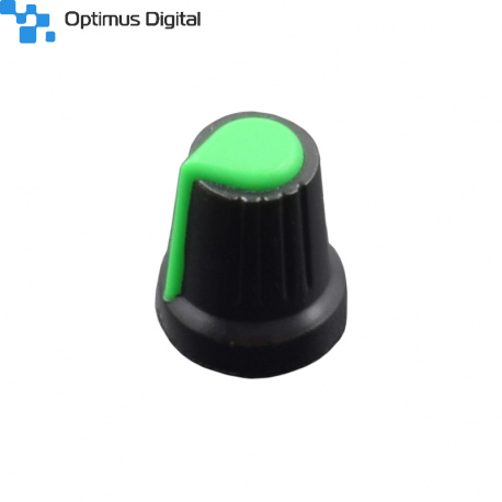 Colored Cover for Potentiometer (Black and Green)