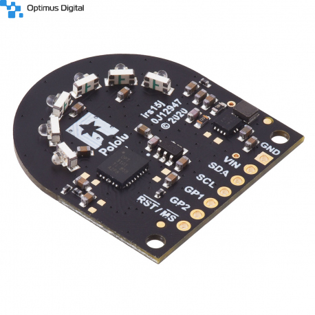 3-Channel Wide FOV Time-of-Flight Distance Sensor Using OPT3101 (No Headers)
