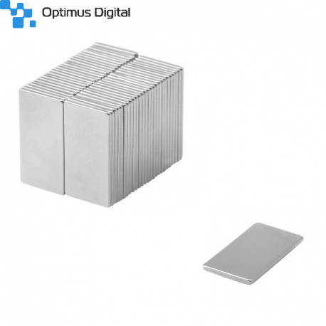 Magnet Paralelipipedic din Neodim 30x15x1 mm N38