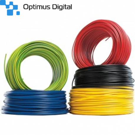 Yellow Conductive Cable H07V-U 2.5 mmp, 100 m