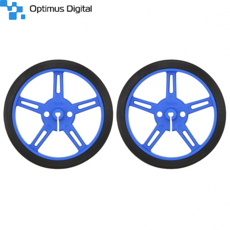 Wheel 60×8mm Pair - Blue