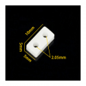 5x5x10 mm Two Hole Plastic Bar