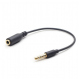 Adaptor Audio Jack 3.5 MM 4 Pini Cross-Over Negru 0.18M