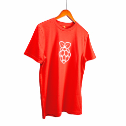 Red Raspberry Pi T-shirt Adult Size XXL
