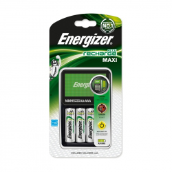 Set Încărcător de Baterii Energizer Maxi cu 4 Acumulatori R6/AA 2000 mAh