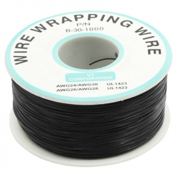 250 m Black Wire Mini Roll 0.5 External Diameter x 0.25 Internal Diameter