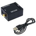 Convertor Audio Digital Analogic cu Intrare Optica si Coaxiala si Iesire RCA