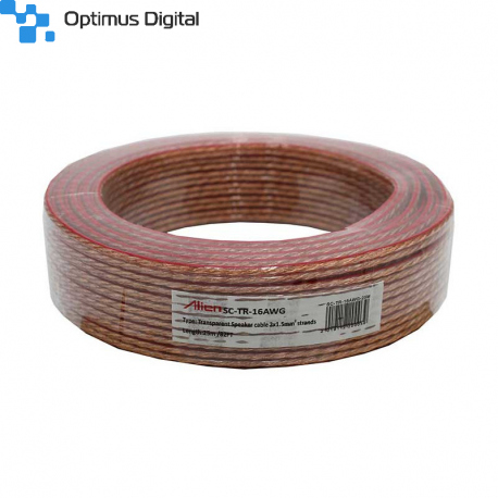 Transparent Speaker Cable 2x1.5mm 25m