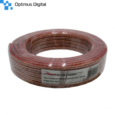 Cablu Difuzor Transparent 2x2.5mm 25m