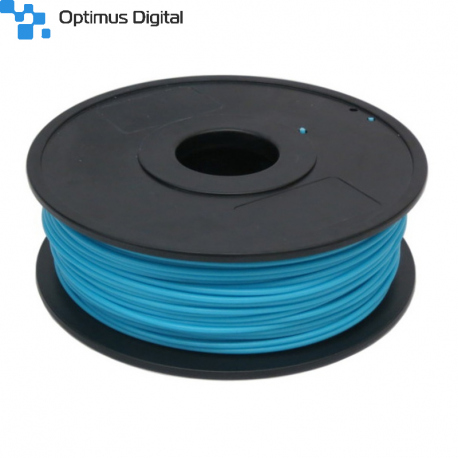 1.75 mm, 1 kg PLA Silk Gloss Filament for 3D Printer - Light Blue