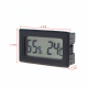Black Digital Thermometer with Hygrometer