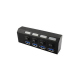 4 ports USB 3.0 HUB - Black