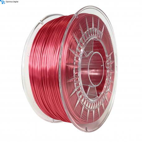Filament Devil Design pentru Imprimanta 3D 1.75 mm  Silk  1 kg - Rosu
