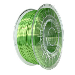 Filament Devil Design pentru Imprimanta 3D 1.75 mm  Silk  1 kg - Verde Luminos