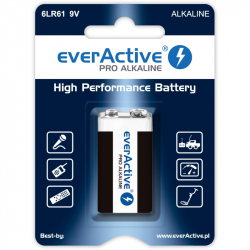 6LR61 Alkaline EverActive Pro 9 V Battery