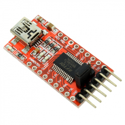 Modul Convertor USB Serial FT232RL Rosu cu Mufa USB Mini