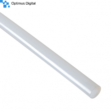 Rezervă de Plastic 30 cm Transparentă pentru Pistol de Lipit