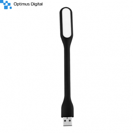 Lampa LED USB Flexibila, NEGRU