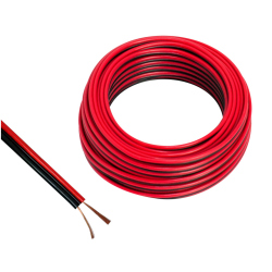 Red and Black Audio Cable 2 x 2.5 mm (price per meter)