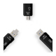 Black Multi Adapter and SD Card Reader with USB 3.1 Type C