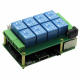 Sequent Microsystems Placă cu 8 Relee de 10A/240V pentru Raspberry Pi, cu folosire până la 8 Module Stivuibile