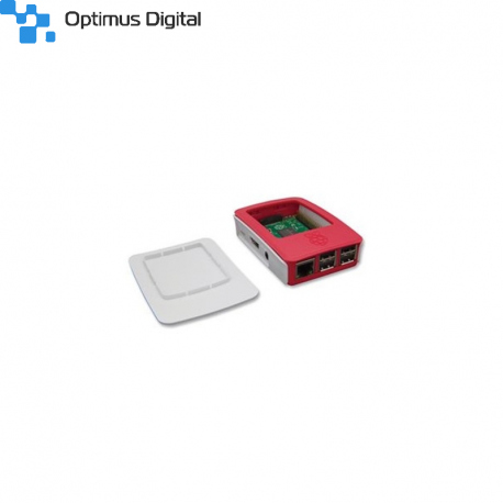 White and Red Case for Raspberry Pi 3