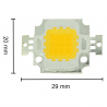 10 W LED with Color Temperature of 3000-3500 K