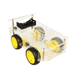Kit Robot cu 4 Motoare (Transparent)