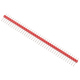 Colored 40p 2.54 mm Pitch Male Pin Header - Red
