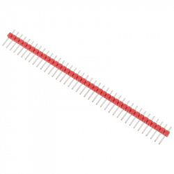 Header de pini rosu 2.54 mm (40p)