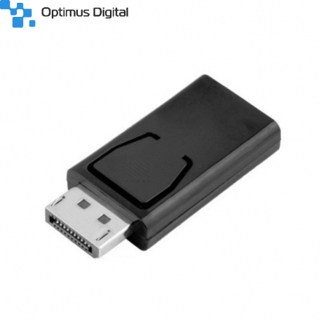 Adaptor Compatibil Displayport Tata - HD Mama - Negru