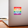 Pi Logo Rainbow Sticker (1.97" x 1.97")