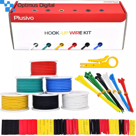 Plusivo Silicone Wire Kit (18AWG, 6 colors, 5m each)