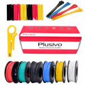 Plusivo Silicone Wire Kit (20AWG, 6 colors, 7m each)