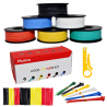 Plusivo Silicone Wire Kit (24AWG, 6 colors, 9m each)