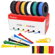 Plusivo Silicone Wire Kit (24AWG, 6 colors, 9m each)