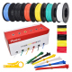 Plusivo PVC Insulated Wire Kit (24AWG, 6 colors, 11m each)