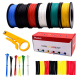 Plusivo PVC Insulated Wire Kit (24AWG, 6 colors, 11m each)