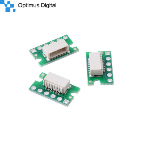 Breakout for JST SH-Style Connector, 6-Pin Male Side-Entry (3-Pack)