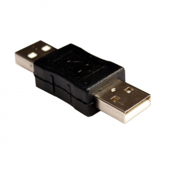 USB 2.0 Male - Male Adapter - Black