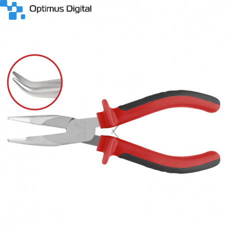 Mini Bent Nose Pliers (Nickel)